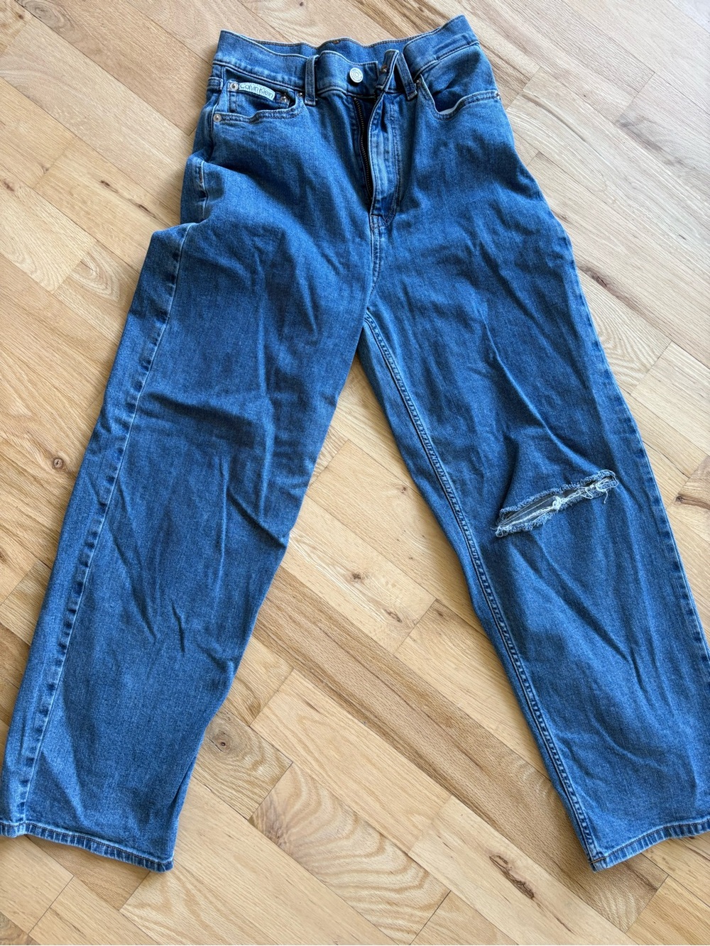 Calvin Klein Blue Relaxed Fit Women's Jeans